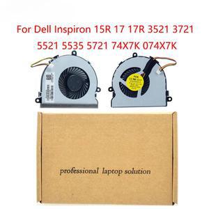 Dell Inspiron 15R 17 3521 5535 74X7K DFS470805CL0T 용 교체 노트북 CPU 냉각 팬