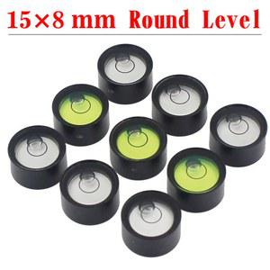 미니 포켓 수평 버블 금속 라운드 레벨 불즈아이 비드 전자 체중계 사용 가능 15X8MM