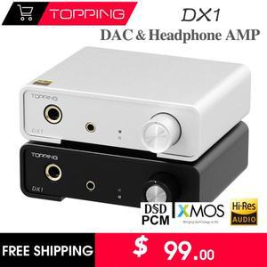 TOPPING DX1 디코더 헤드폰 앰프 지지대 AK4493S XU208 DAC DSD256 PCM384 미니