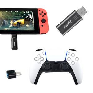 컨트롤러 PC 무선 어댑터 USB 수신기 Nintend Switch PC PS4 PS5 컨트롤러 용 Bluetooth 호환 5.3 게임 패드 변환기