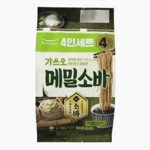 풀무원 가쓰오 메밀소바 4인분 야식 국물요리 1153.6g