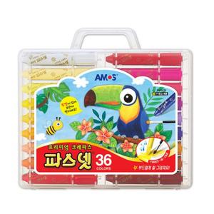 아모스 파스넷 크레용 36색 힘안줘도잘발림 부드럽게칠해지는