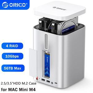 ORICO 2.5/3.5인치 HDD 케이스 10Gbps M2 NVMe SATA SSD 외장 USB 허브 도킹 스테이션 RAID DAS 하드 드라