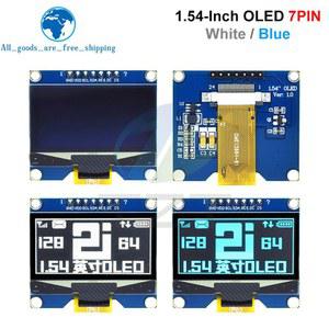 1 54 인치 4PIN 7PIN 흰색 파란색 노란색 OLED 스크린 모듈 CH1116 / SSD1309 드라이브 IC SSD1306 SPI 인터페이스 128 64 호환