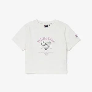 [휠라](대구신세계)[FILA] 테니스 라이프 크롭티셔츠 (FS2RSF2361F_OWH)