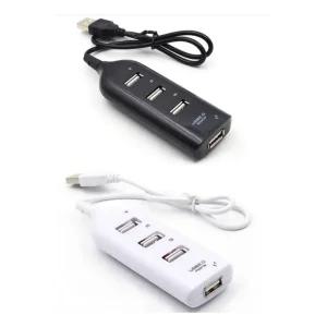 (색상:화이트)USB 2.0 허브 4포트 무전원 멀티탭 55cm 블랙 화이트USB4 USB연결줄 USB연장케이블 USB잭 USB