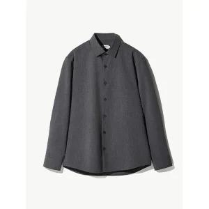 [하프클럽/에스티코]투톤 WOOL-Like SHIRTS_그레이 (슬림핏) SDSVC05SSG