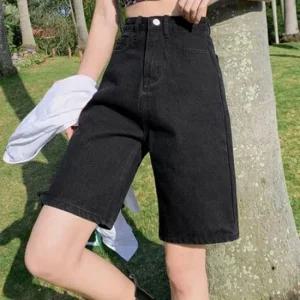 치마 청 여자숏 여름옷 30 바지 여성 캐주얼 20대 편한 팬츠 데님 외출 반바지 여자