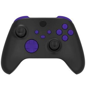 Xbox 코어 무선 컨트롤러용 익스트림레이트 교체 버튼, 보라색 DIY 액세서리 키트 LB RB LT RT 범퍼가 Xbox 시리즈 X 및 S 컨트롤러용 Dpad ABXY 시작 백업 동기화 키 공유 부품을 트리거합니다