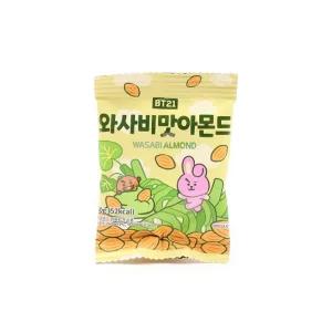BT21 와사비맛아몬드 10g(1타 20개입) 26.11.08아몬드과자 아몬드간식 술안주간