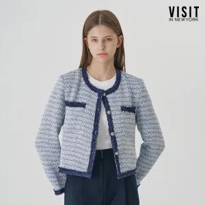 컬러 레이어드 트위드 재킷(VB9JKH1)