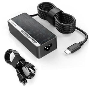 레노버 씽크패드 65W USB C 노트북 전원 어댑터 충전기 교체 - T14 T15 T16 E14 E15 T480s T580s T490 E580, 45W 크롬북 컴퓨터 AC 어댑터 전원 코드
