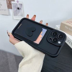 핸드폰케이스 3D 러브 하트 카드 가방 슬롯 홀더 포켓 케이스 갤럭시 S25 울트라 S24 FE S23 S22 플러스 A06 A26 A36 A16 A34 소프트 커버