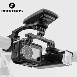 ROCKBROS 자전거 속도계 확장 브래킷 GOPRO호환 Garmin 홀더 사이클링 액세서리 용 컴퓨터 GPS 지원