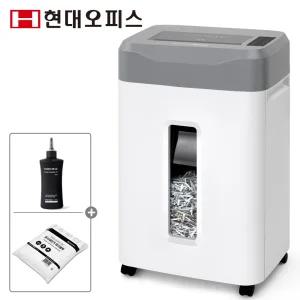 [현대오피스] 저소음 문서세단기 22매 33L PK-8300CD +오일+파지봉투 자동절전 파쇄기