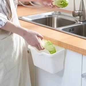 바구니형 주방 수납함 회색 싱크대 걸이 수납 정리함 싱크대도어선반 싱크대걸이수납