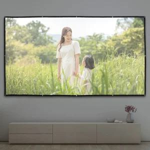 차박스크린 이동형 빔프로젝터 스크린 330x187cm 홈시어터 영화