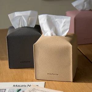 심플 인조가죽 티슈커버 (정사각) 7color티슈케이스 티슈각 휴지케이스 휴지