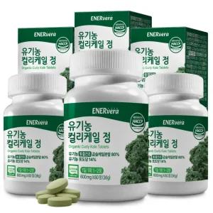 (3개)에너베라 유기농 동결건조 컬리케일 곱슬케일 분말 60정×3개
