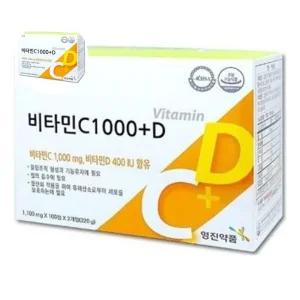 1000 영진약품 비타민C 플러스D 200정 비오틴 오메가3