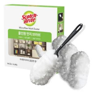 3M 다용도 먼지브러쉬 스타터팩 핸들 + 리필 4개 스카치브라이트