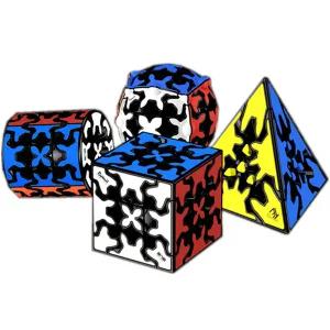 Qiyi 기어 큐브 3x3x3 기어 큐브 3x3 피라미드 실린더 구 속도 를 교육 장난감 선물 장난감
