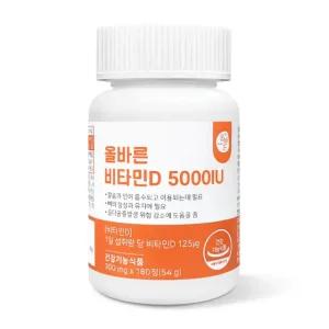 ALLBARUN 올바른 비타민D 5000IU 300mg x 180정 1개