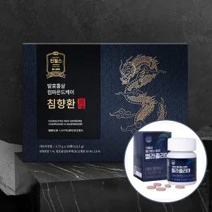 [행사] 진웰스 발효홍삼 컴파운드케이 침향환 (쇼핑백증정) + 진웰스 식물성 멜라토닌 멜라졸리어 (추가...