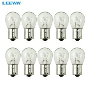 LEEWA 자동 투명 유리 램프 턴 테일 전구 트럭 버스 표시기 할로겐  CA1226 24V 1156 BA15S S25 P21W 10 개