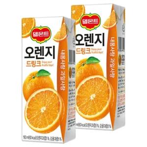 과즙 음료 190ml 32팩 오렌지맛 건강 주스 아이들 간식 음료수 음료팩 과일주스 대용량음료보관 저칼로리 간편음료 대용량 청량음료 무설탕 비타민음료 음료패키지 팩음료