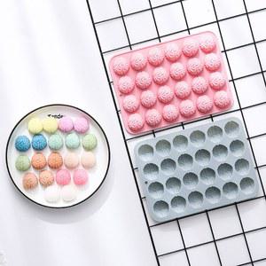 뇌 모양 실리콘 몰드 베이킹 케이크 플레이트 아이스 큐브 그리드 초콜릿 몰드 24 홀 1