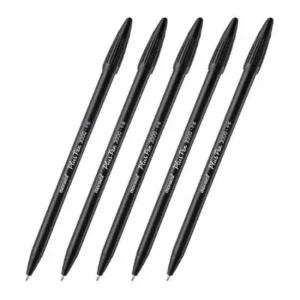 플러스펜 0.3mm 흑색 12EA 수성싸인펜 얇은싸인펜 수