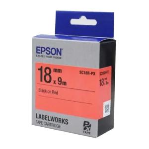 EPSON)라벨프린터리본(SC18R)적색 흑문자리본 라벨리본 엡손라벨프린터 라벨