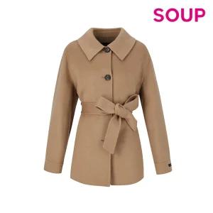 울 블렌드 핸드메이드 칼라 더블 코트(OZAHCR1)