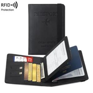여행용가방 RFID 해킹방지 기본 여권지갑 여행가방 큰가방 가죽여권지갑