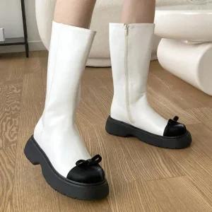 발목부츠 신상 워커 미들힐 여자롱부츠 여성부츠 힐