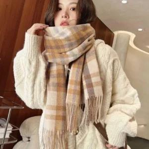부드러운 따뜻한 목도리 롱 머플러 남자 여성 털 양털 털