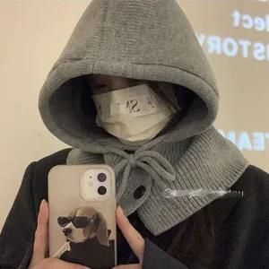 패션소품 넥워머 후드모자 니트 바라클라바 데일리 기본 바라클라바 후드워머 니트바라클라바