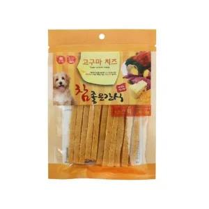 [셀러에이드]애견영양간식 고구마 치즈 스틱 120g 펫간식