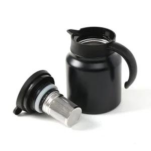 티웨어 이중진공 보온주전자(900ml) (블랙) 차포트 생활용품 가정용품 생필품