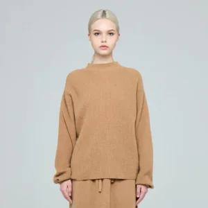 캐시미어 모크넥 베고니아 풀오버 (UFKKMN431C-L/BROWN)