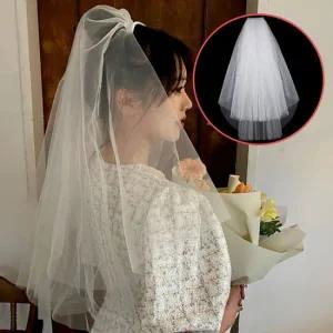 셀프 웨딩 촬영소품 베일 면사포