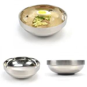 비빔밥 스텐 이중 냉면기 냉면 20호 19.3x6.8cm (45XBG)