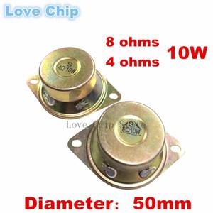 2Pcs 10 와트 2 인치 트위터 8 옴 4 8R 직경 50MM 5CM 고음 오디오 스피커 홈 시어터 (귀 미니 포함)