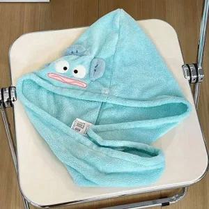 피쉬극세사 샤워 수건 홈웨어 캐릭터 가운 파자마 머리수건