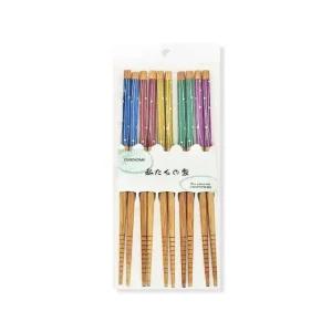 일본식 대나무 고급 젓가락 세트 5P(도트) G (WFJX9Q5)