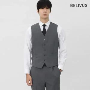 [빌리버스]빌리버스 남성 수트 베스트 싱글 하객룩 테일러드 베이직 정장조끼 BAX189