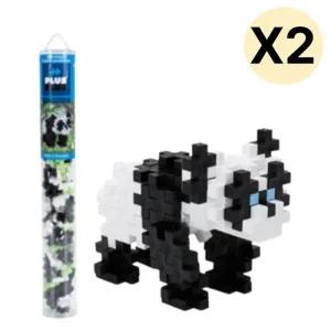 맥포머스 십자블록 퍼즐 교구 튜브형 판다 100p X 2p