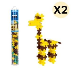 맥포머스 십자블록 퍼즐 교구 튜브형 기린 100p X 2p