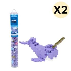 맥포머스 십자블록 퍼즐 튜브형 일각돌고래100p X 2p